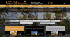 Desktop Screenshot of colesofandalucia.com