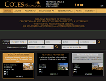 Tablet Screenshot of colesofandalucia.com